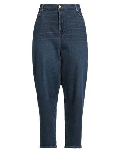 7 For All Mankind Luxe Vintage Woman Jeans Blue Size 32 Cotton, Modal, Elastomultiester, Elastane