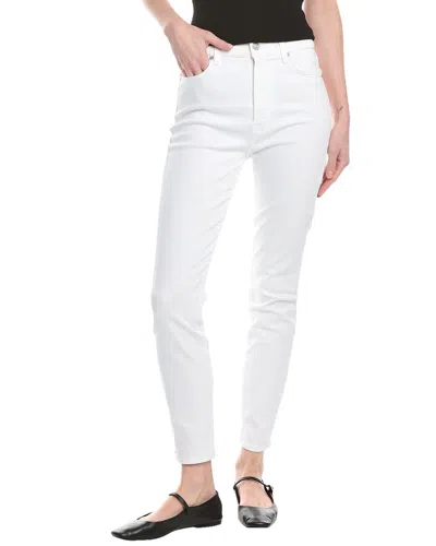 7 FOR ALL MANKIND 7 FOR ALL MANKIND LUXE WHITE HIGH-RISE ANKLE SKINNY JEAN