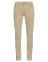 7 For All Mankind Man Jeans Beige Size 34 Cotton, Elastane In Beige