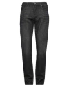 7 For All Mankind Man Jeans Black Size 30 Cotton, Cashmere, Elastane In Black