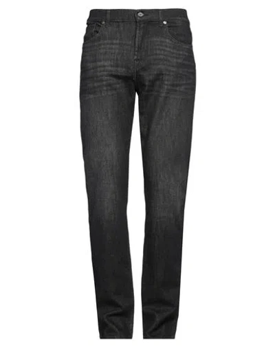 7 For All Mankind Man Jeans Black Size 33 Cotton, Cashmere, Elastane