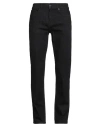 7 For All Mankind Man Jeans Black Size 33 Cotton, Elastane In Black