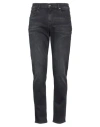 7 For All Mankind Mens Black Slimmy Tapered Luxe Performance Plus Slim-fit Tapered Jeans In Black