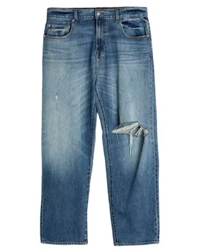 7 FOR ALL MANKIND 7 FOR ALL MANKIND MAN JEANS BLUE SIZE 33 COTTON, ELASTANE