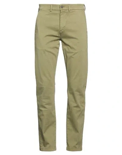7 For All Mankind Man Pants Military Green Size 36 Cotton, Polyester, Elastane