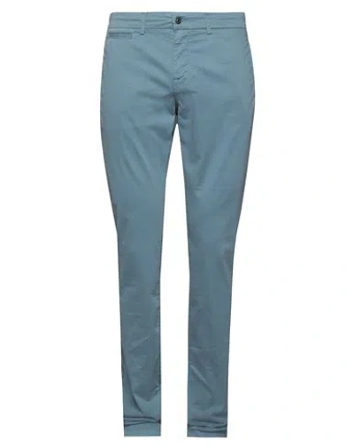 7 For All Mankind Man Pants Pastel Blue Size 31 Cotton, Elastane