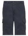 7 For All Mankind Man Shorts & Bermuda Shorts Midnight Blue Size 29 Cotton In Blue