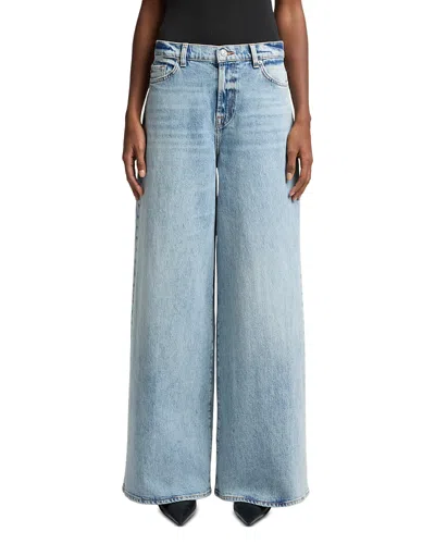 7 For All Mankind Marie Wide Leg Jeans In Ode To In Blue