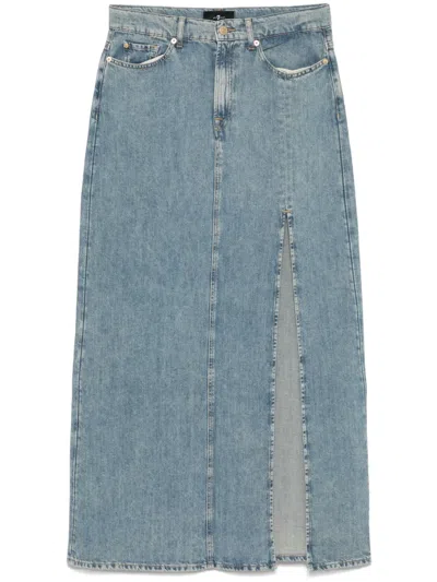 7 FOR ALL MANKIND MAXI DENIM SKIRT