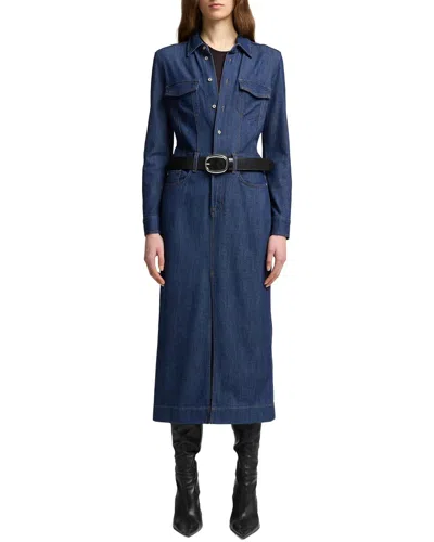 7 For All Mankind Maxi Dress In Blue