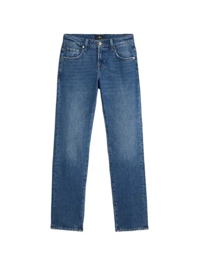 7 For All Mankind Medium-wash Jeans In Blue
