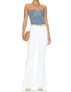 7 For All Mankind Ali High-rise Flared Jeans In White