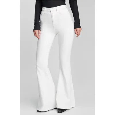7 For All Mankind Mega Flare Pants In Clean White