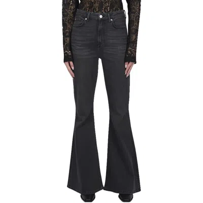 7 For All Mankind Megaflare Womens Faded Denim Flared Jeans