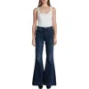 7 For All Mankind Megaflare Womens Faded Denim Flared Jeans