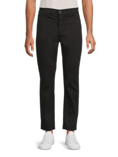 7 For All Mankind Men's Adrien Flat Front Chino Pants In Jet Black