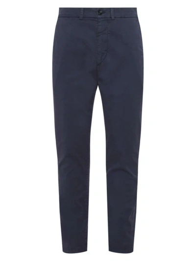 7 For All Mankind Men's Adrien Slim Stretch Cotton Chino Trousers In Twilight Blue