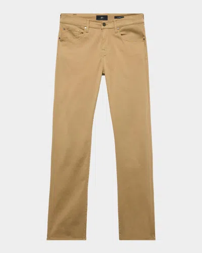 7 For All Mankind Men & Apos;s Slimmy Slim Fit Five-pocket Pants In Brown