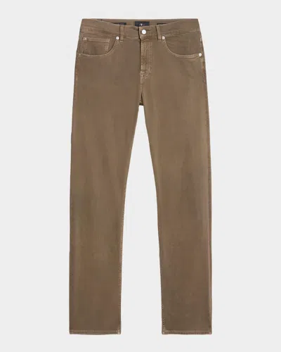 7 For All Mankind Men & Apos;s The Straight Slim Five-pocket Pants In Brown