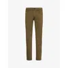 7 FOR ALL MANKIND SLIMMY TAPERED TAPERED-LEG SLIM-FIT COTTON-BLEND TROUSERS