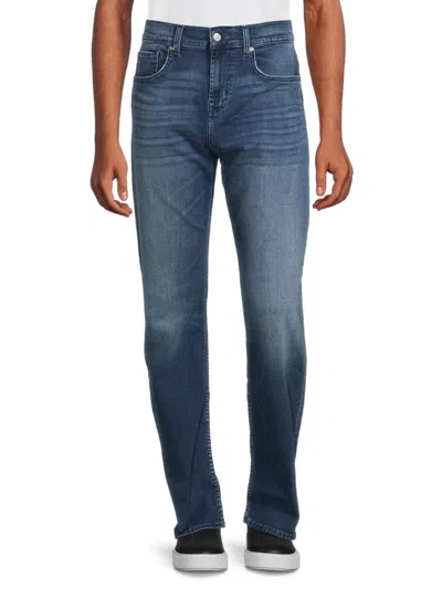 7 For All Mankind Men's Austyn Relaxed Whiskered Jeans In Blue