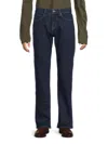 7 For All Mankind Men's Austyn Squiggle High Rise Relaxed Jeans In Black
