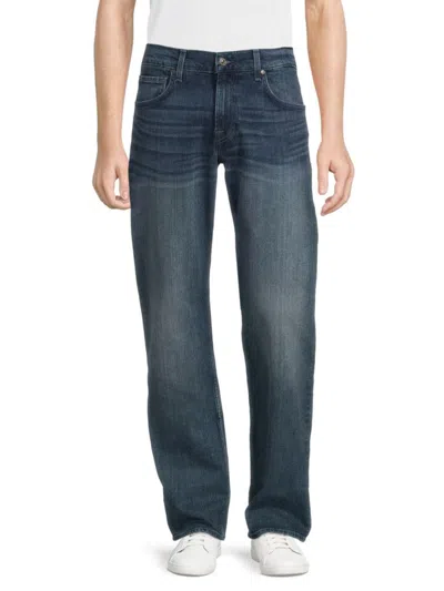 7 For All Mankind Men's Austyn Whiskered Jeans In Blue Fog
