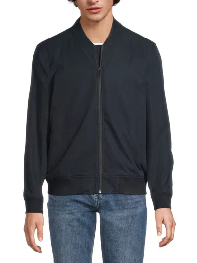 7 For All Mankind Men's Bomber Jacket In Navy