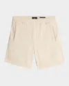 7 For All Mankind Men's Cotton-blend Jogger Shorts In Neutral