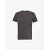 7 FOR ALL MANKIND 7 FOR ALL MANKIND MEN'S GREY FEATHERWEIGHT SHORT-SLEEVE COTTON T-SHIRT