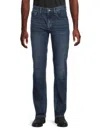7 For All Mankind Men's High Rise Slim Straight Jeans In Baritone