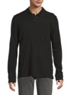 7 FOR ALL MANKIND MEN'S LONG SLEEVE POLO