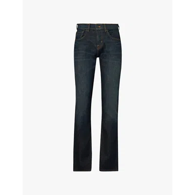 7 For All Mankind Mens Nonstop The Straight Brand-patch Straight-leg Slim-fit Stretch-denim Jeans