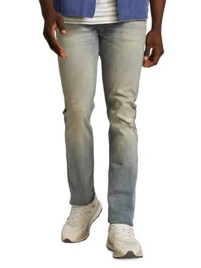 7 For All Mankind Men's Paxtyn High Rise Distressed Jeans In Venice