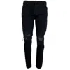 7 For All Mankind Men's Skinny Paxtyn Destroyed Jeans In Black Destroy In Multi
