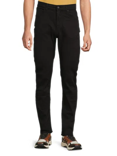 7 For All Mankind Men's Slim Tapered Fit Dark Wash Jeans In Black