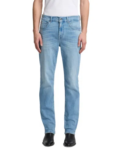 7 For All Mankind The Straight Fit 32 Jeans In Covewash In Blue