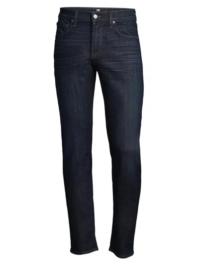 7 For All Mankind Men's Slimmy Airweft Slim-fit Tapered Jeans In Blue