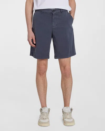 7 For All Mankind Men's Slimmy Cotton Chino Shorts In Twilight Blue