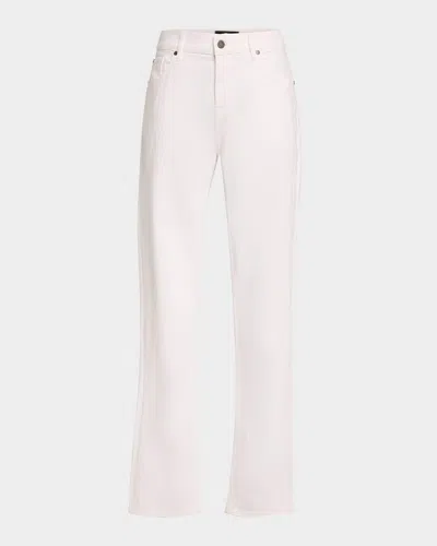 7 For All Mankind Men's Slimmy Clean 5-pocket Pants In White