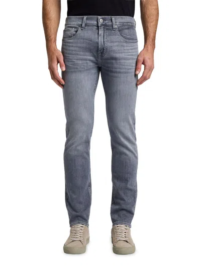 7 For All Mankind Men's Slimmy Mid-rise Slim-skinny Jeans In Ampersand
