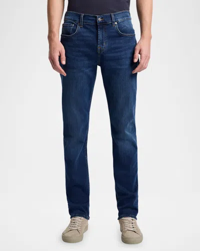 7 For All Mankind Men's Slimmy Stretch Denim Jeans In Warm Braw