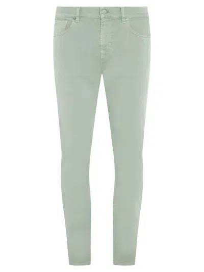 7 For All Mankind Men's Stretch Slim-fit Jeans In Celadon