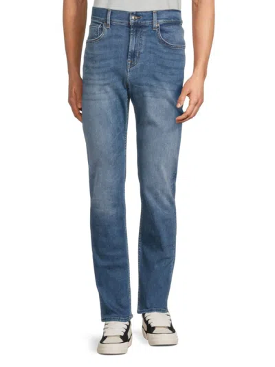 7 For All Mankind Men's The Comfort Luxe Whiskered Straight Jeans