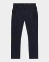 7 For All Mankind Men's The Straight Black Denim Jeans In Black