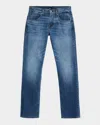 7 For All Mankind Men's The Straight Faded Denim Jeans In Blue