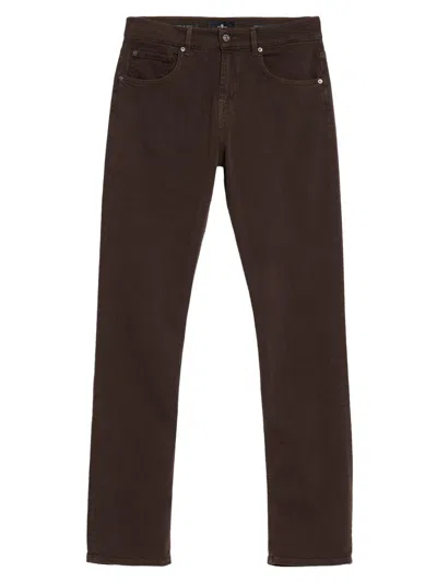 7 For All Mankind Men's The Straight Slim-fit Jeans In Green