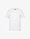 7 For All Mankind Mens White Luxe Performance Crewneck Stretch-cotton Jersey T-shirt In White