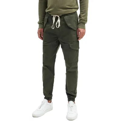 7 For All Mankind Mens Banded Bottom Twill Cargo Pants In Green