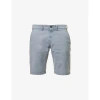 7 FOR ALL MANKIND 7 FOR ALL MANKIND MEN'S BLUE PERFECT REGULAR-FIT STRETCH-COTTON CHINO SHORTS